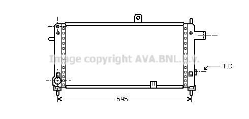 AVA QUALITY COOLING Радиатор, охлаждение двигателя OL2054